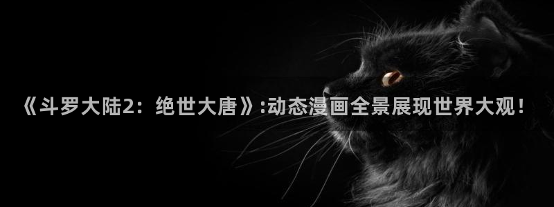 香蕉漫画在线免费观看：《斗罗大陆2：绝世大唐》:动态漫画全景展现世界大观！